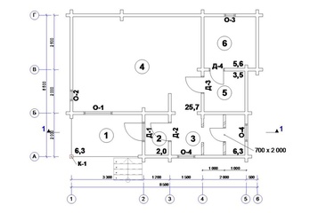 Изображение Дом-Баня из клееного бруса для семейного отдыха 49,4м² 9