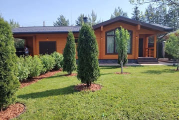 Изображение Дом-Баня из клееного бруса с хозблоком 66.0м² 1