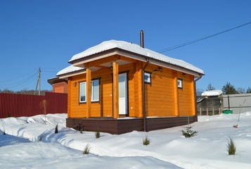 Изображение Дом-Баня из клееного бруса для семейного отдыха 30м² 1