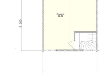 Изображение Двухэтажная Дом-Баня из клееного бруса 67м² 11