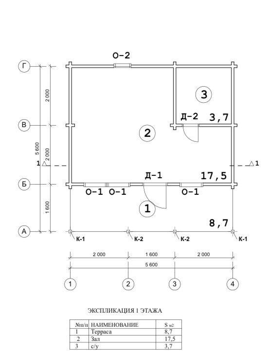 Небольшой дачный домик из клееного бруса