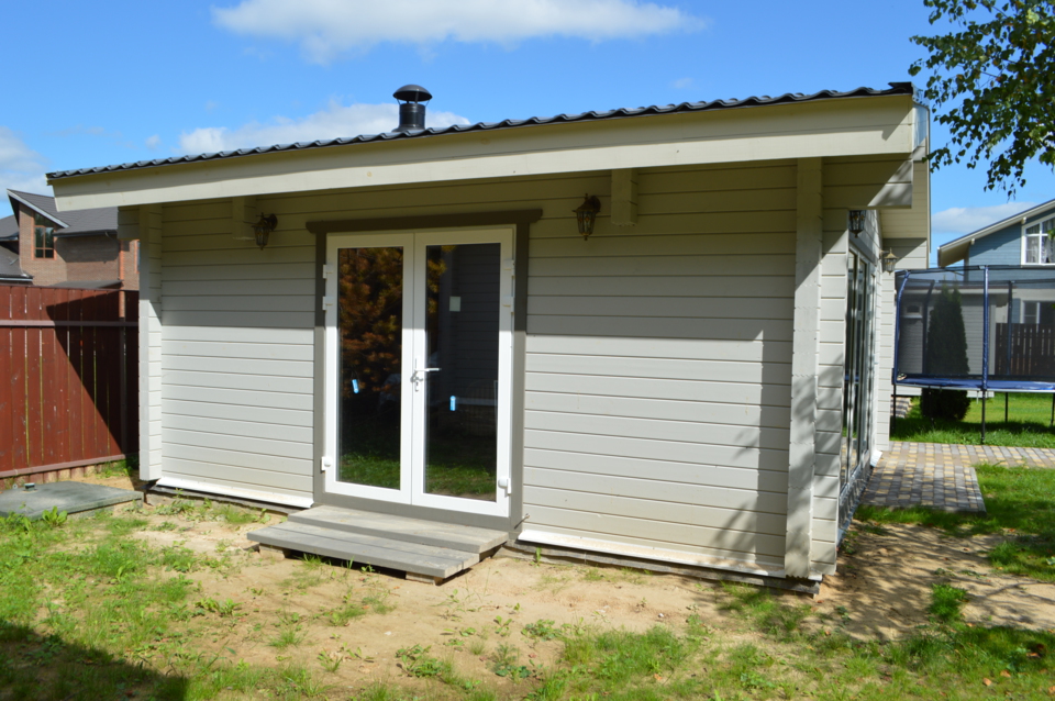 Гриль домик из клееного бруса