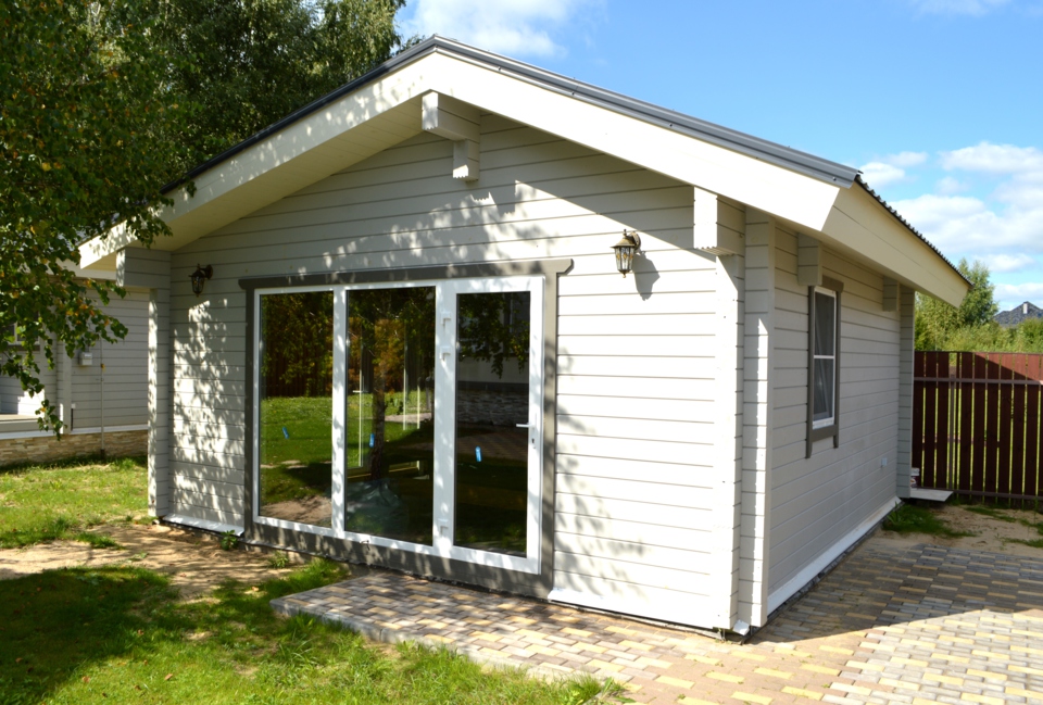 Гриль домик из клееного бруса