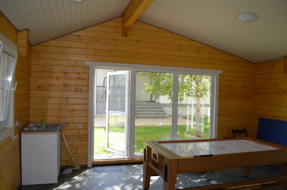 Гриль домик из клееного бруса