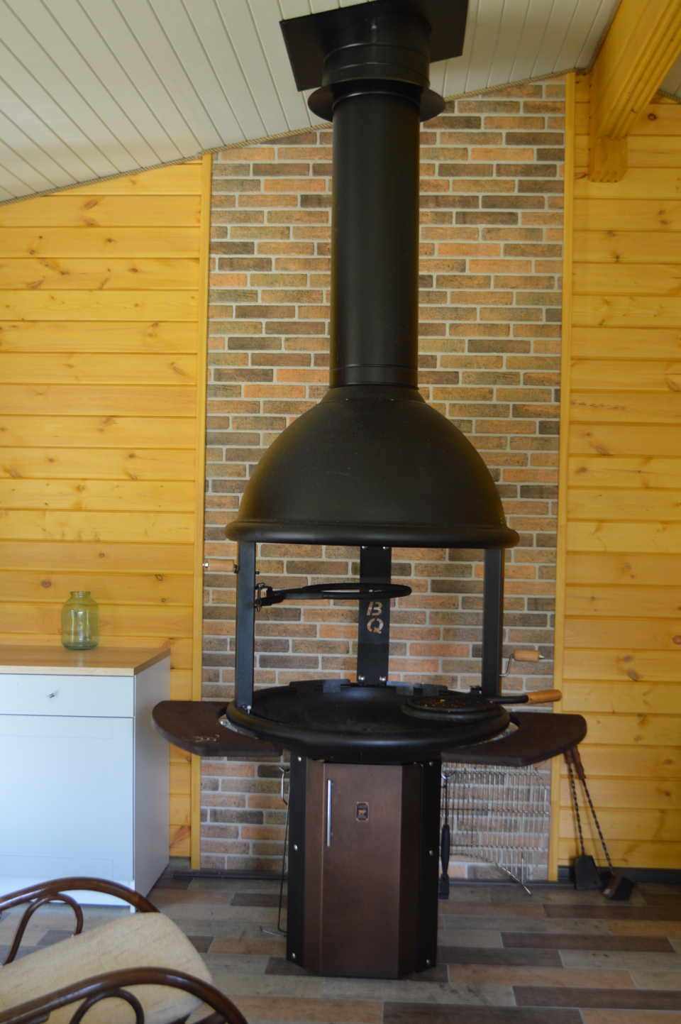 Гриль домик из клееного бруса