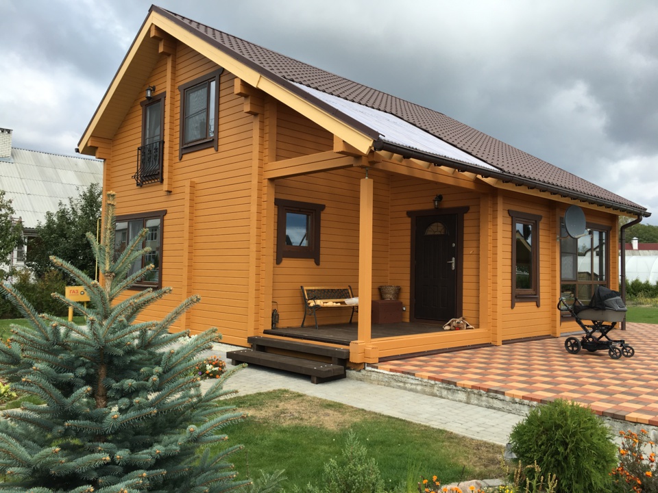 Дом из клееного бруса для постоянного проживания
