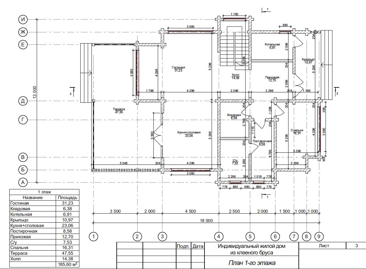 Дом из клееного бруса в Можайске
