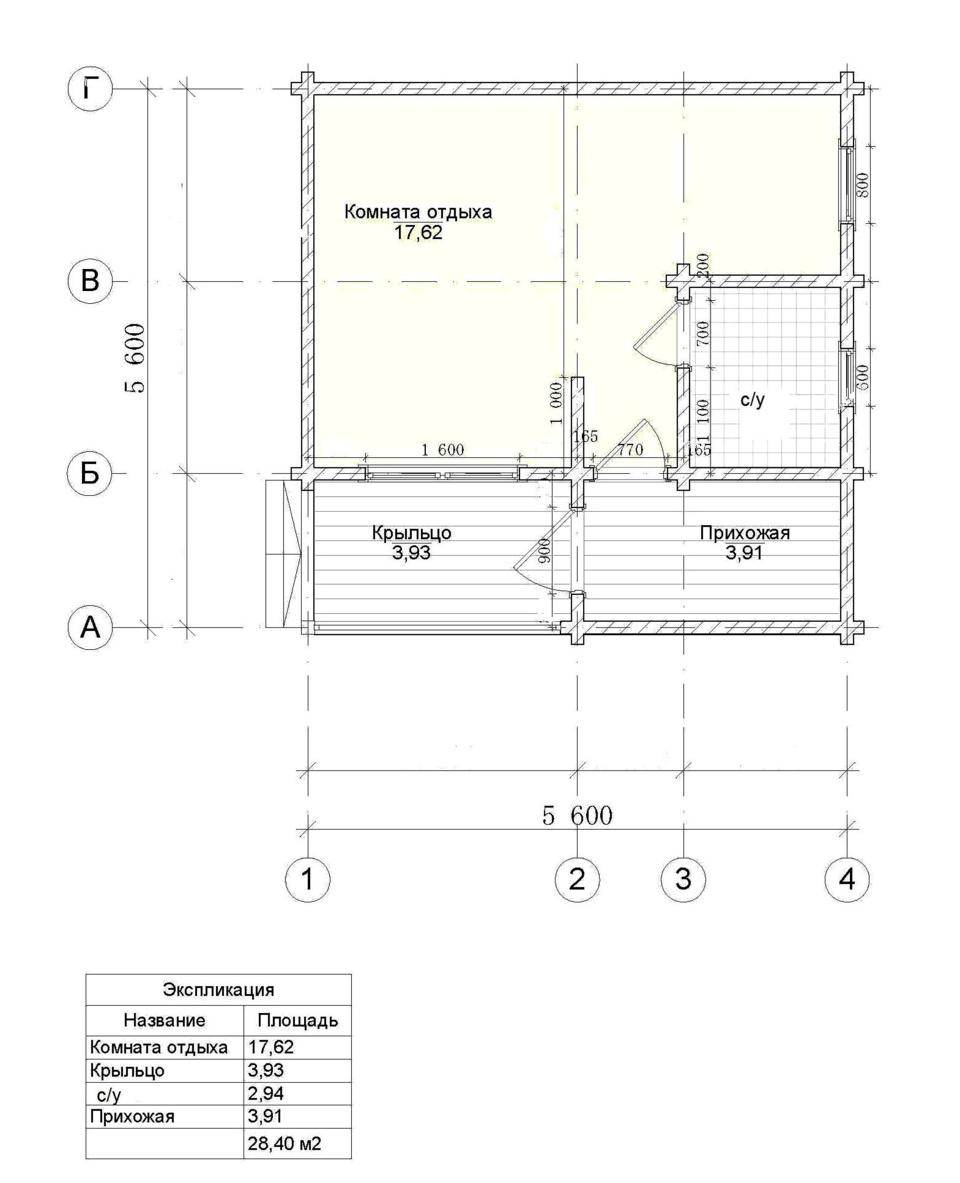 Небольшой дачный дом из клееного бруса