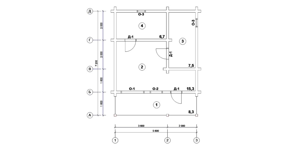 Небольшой дачный дом из клееного бруса