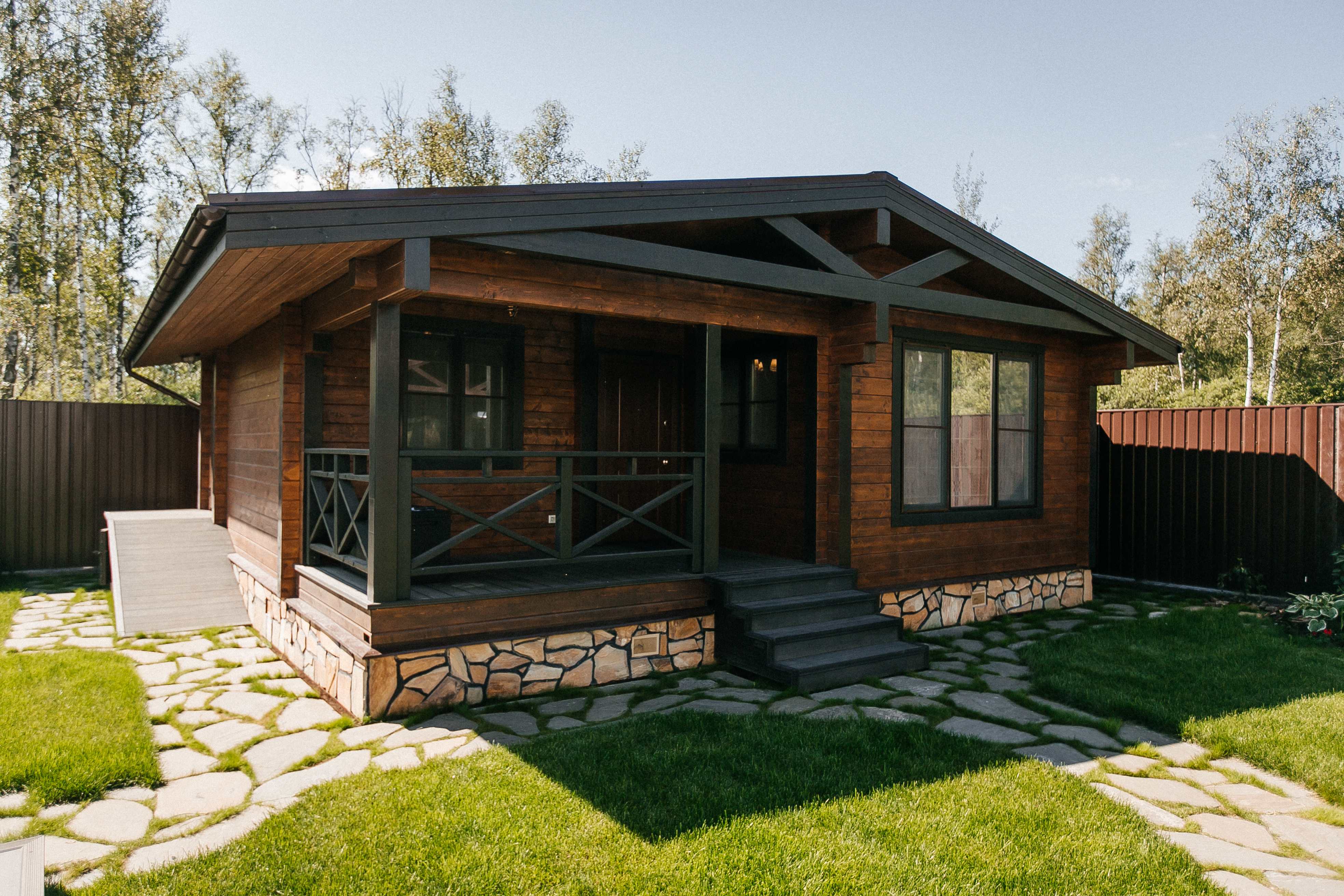 Дом-Баня из клееного бруса