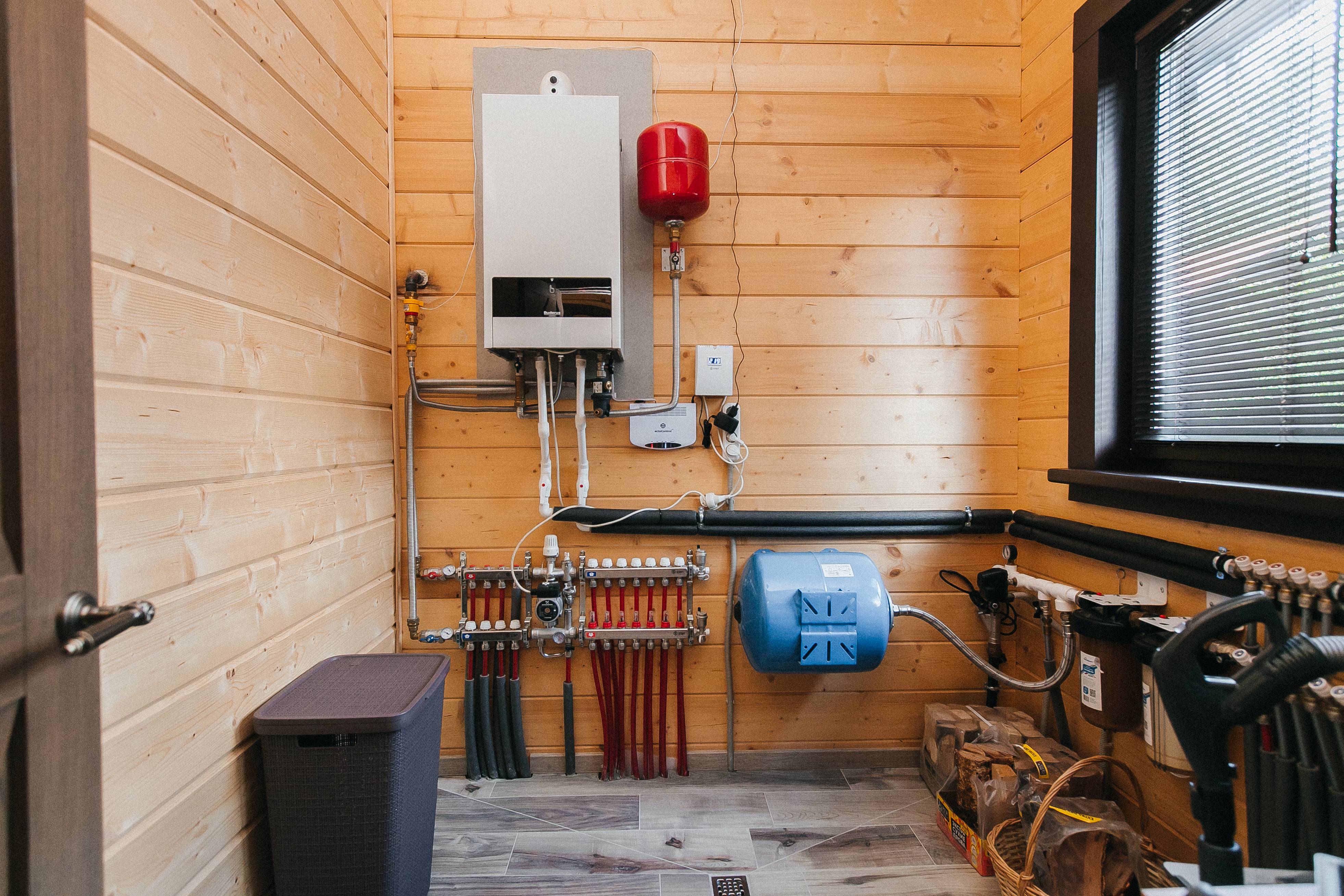 Дом с баней из клееного бруса