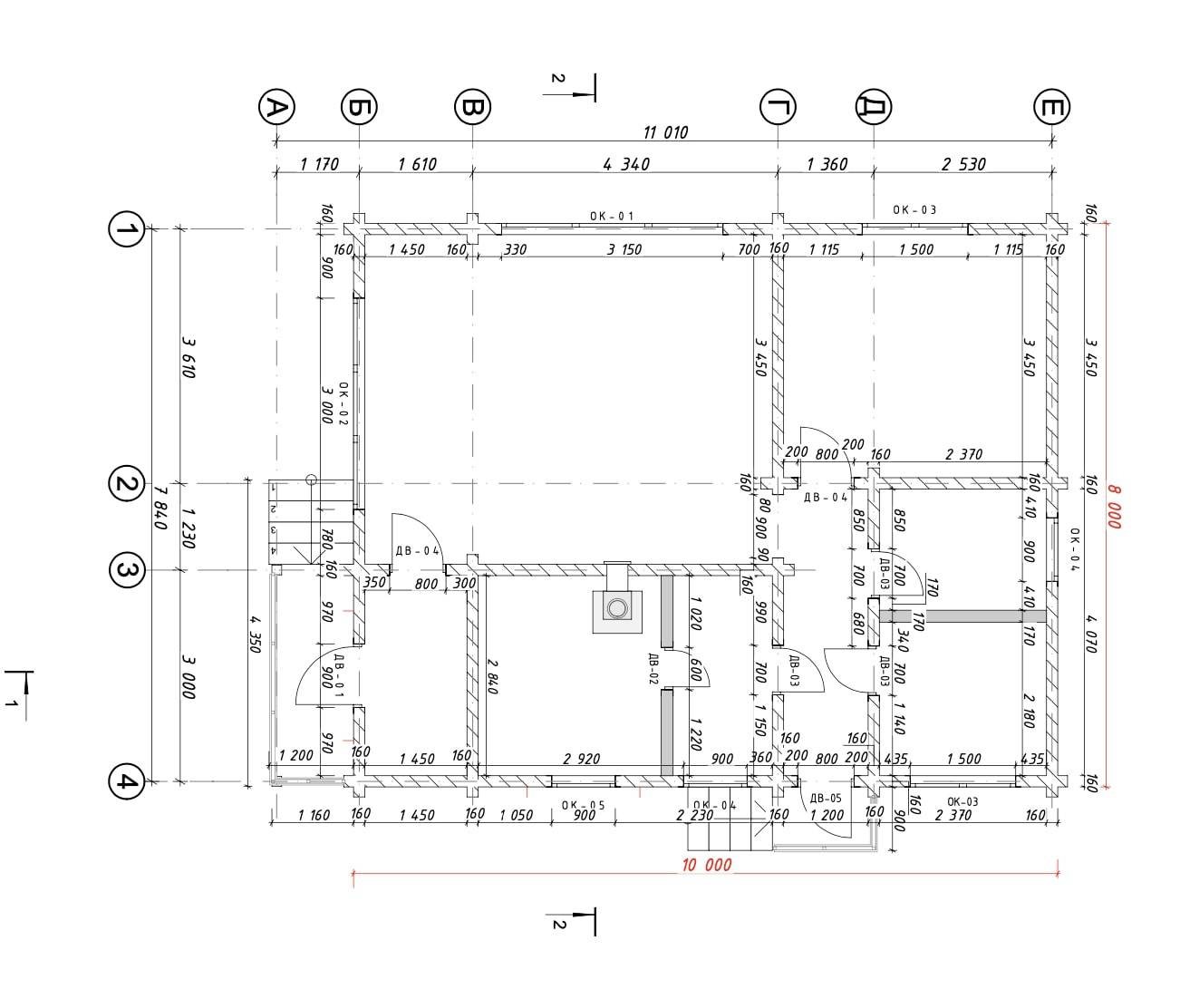 Дом с баней из клееного бруса