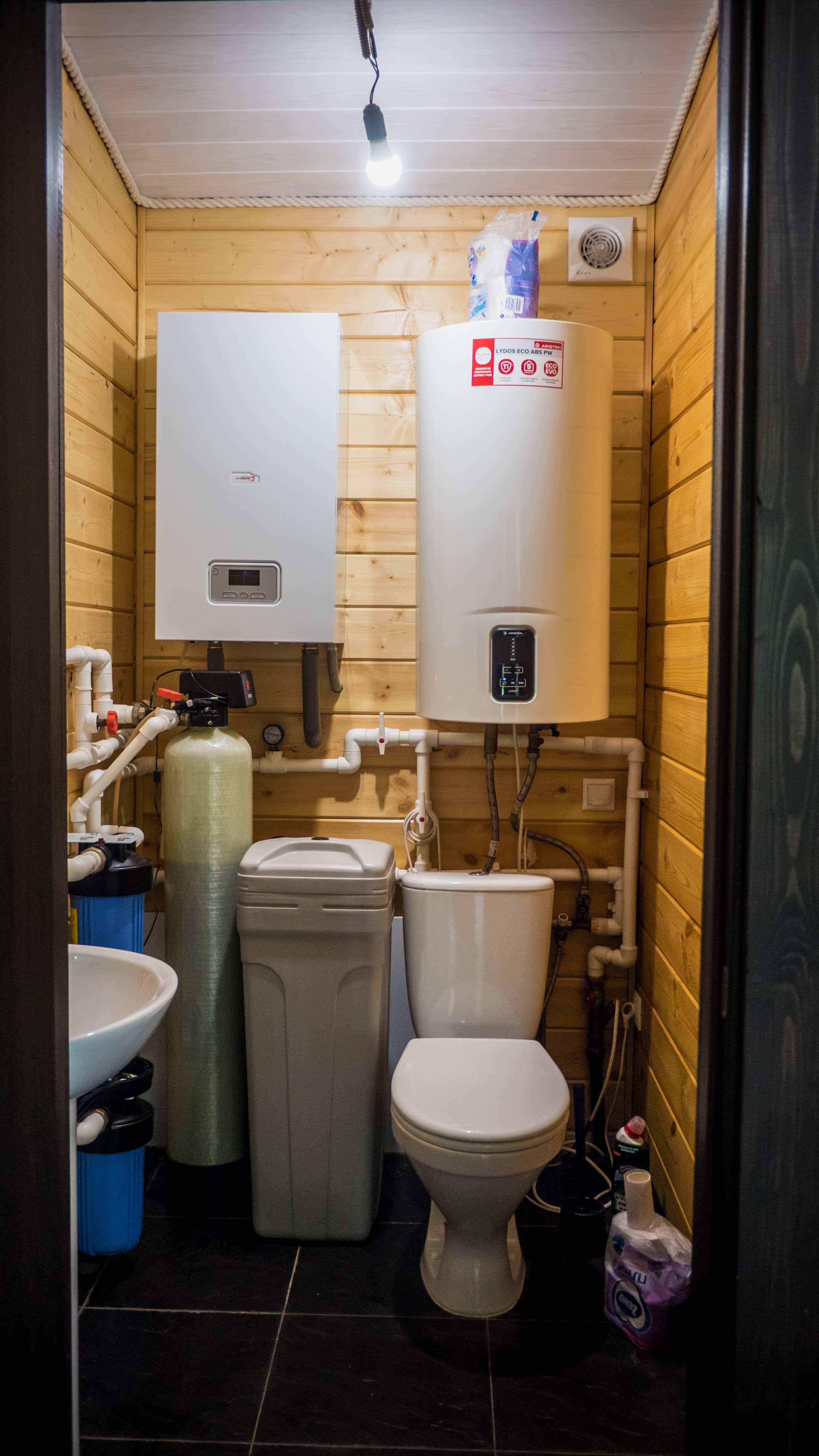 Загородный Дом с Баней из клееного бруса