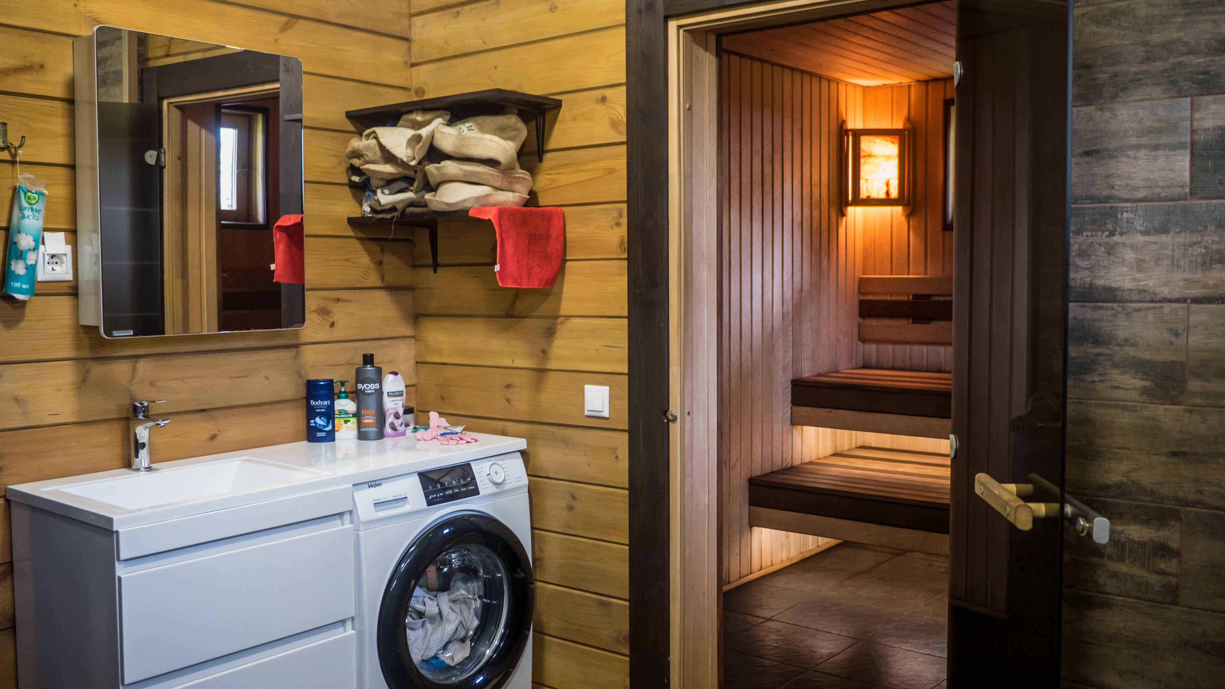 Загородный Дом с Баней из клееного бруса