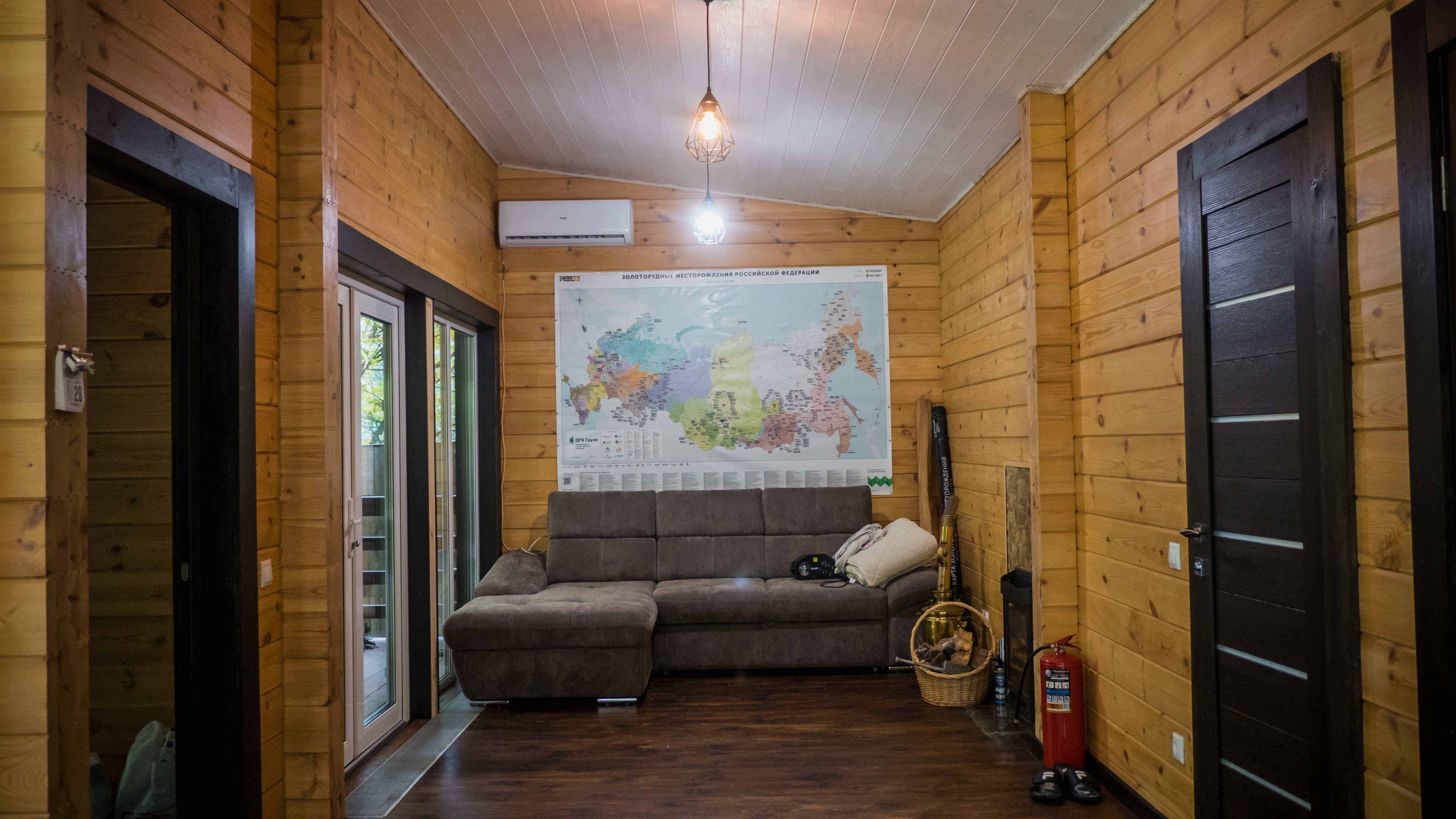 Загородный Дом с Баней из клееного бруса