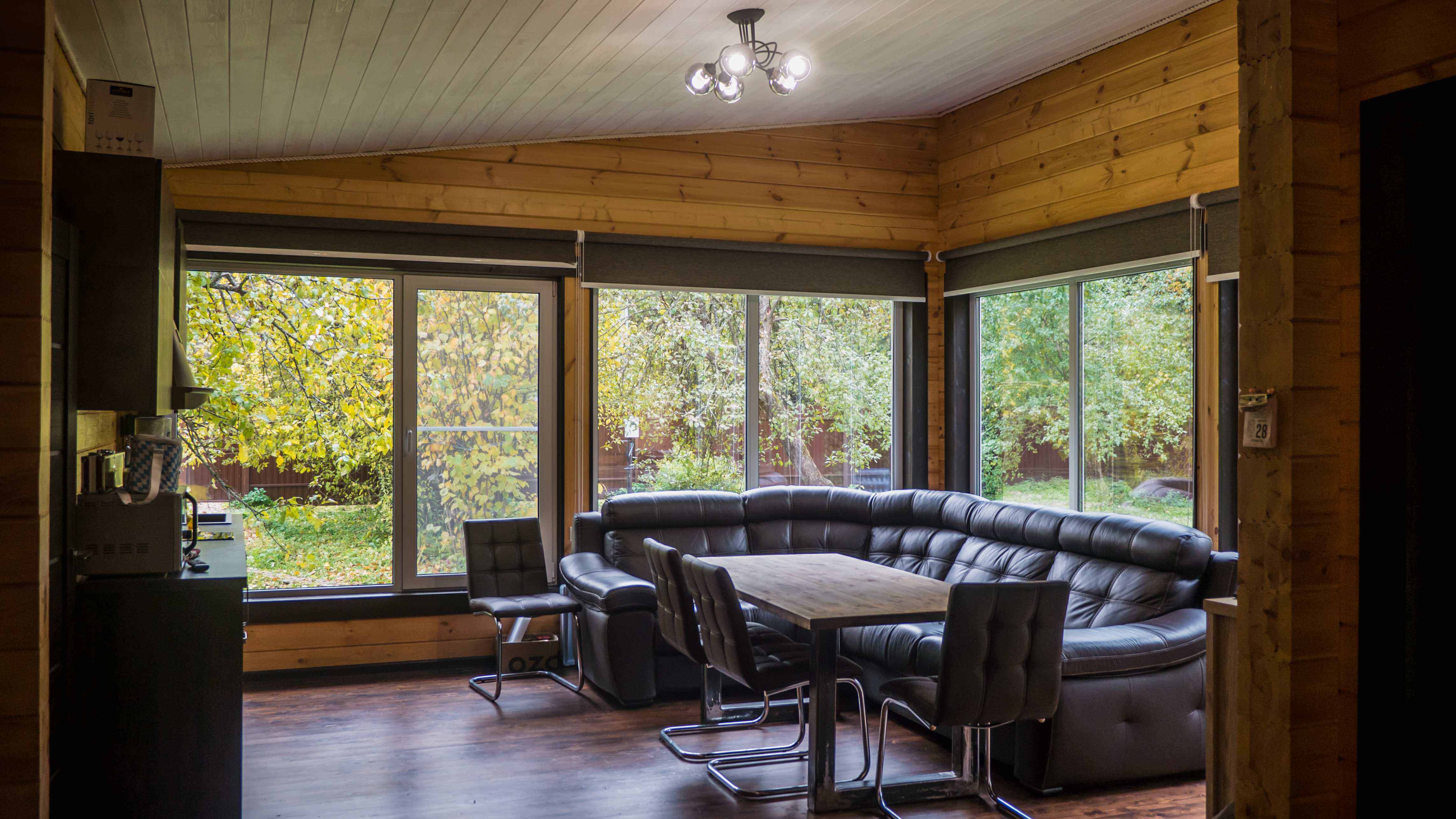 Загородный Дом с Баней из клееного бруса