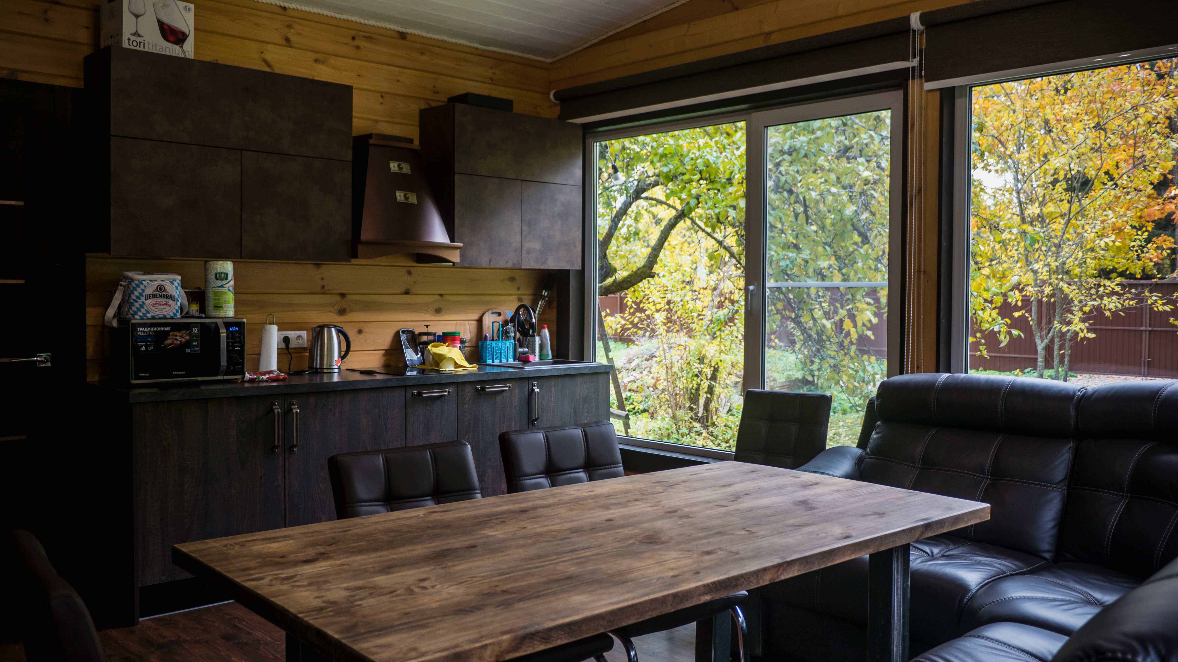 Загородный Дом с Баней из клееного бруса