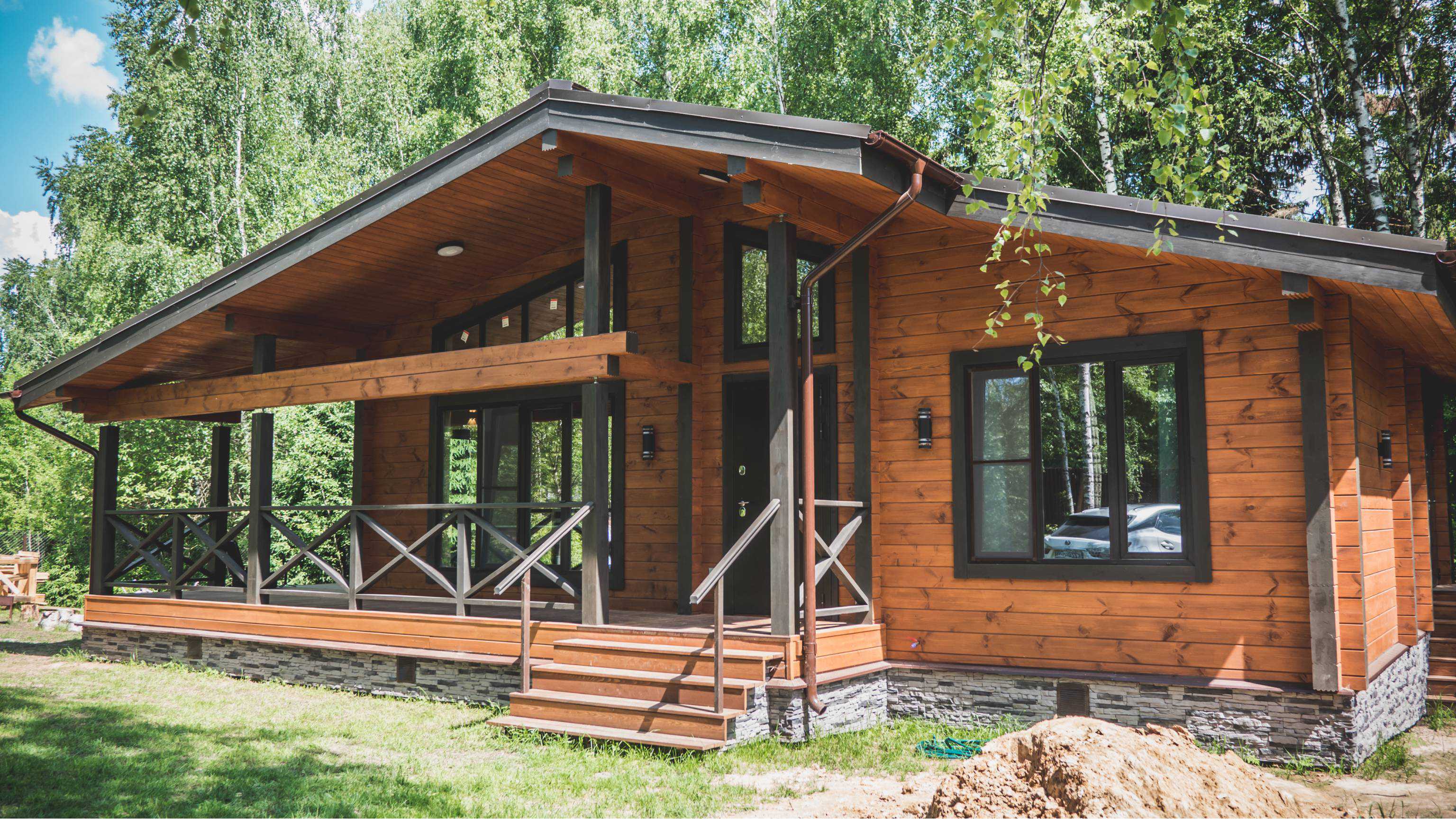 Дом из клееного бруса для постоянного проживания